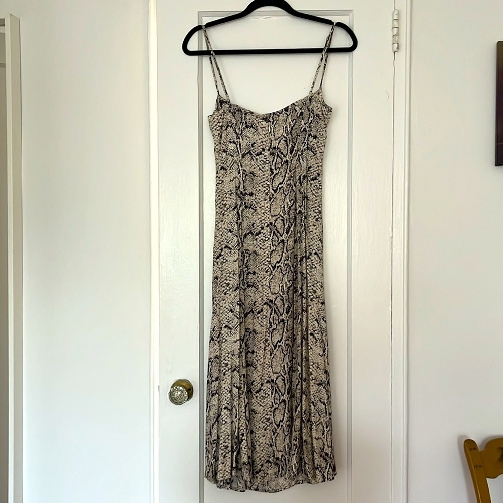 Reformation Snake Print Spaghetti Strap Dress - image 2
